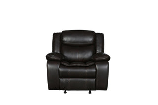 Faux Leather Reclining Sofa