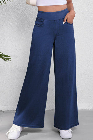 Medium Wash Straight Leg Casual Jeans