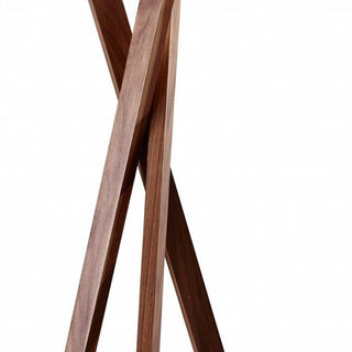 63" Solid Wood Tripod Floor Lamp