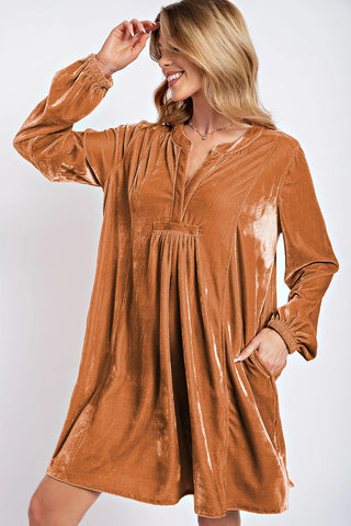 Murphys Velvet V-Neck Dress
