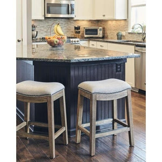 Counter-Height Saddle Bar Stool
