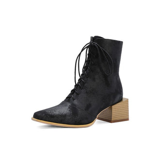 Dunbar Pointed-Toe Ankle Boots in Black – view 8