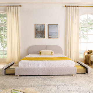 Qualicum Curved Headboard Storage Bed