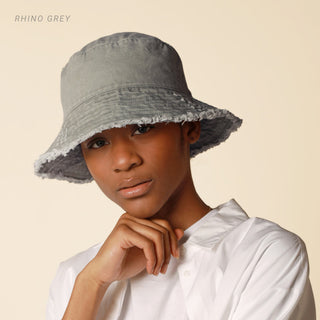 Seabright Frayed Bucket Hat