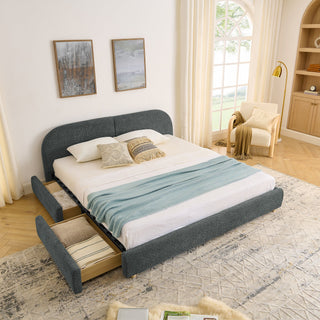 Qualicum Curved Headboard Storage Bed