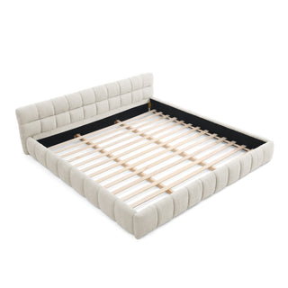 Crescent Valley Chenille Upholstered Platform Bed