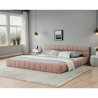 Chenille Upholstered Bed Frame