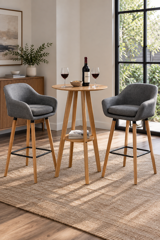 Mira Upholstered Bar Stools Set of 2
