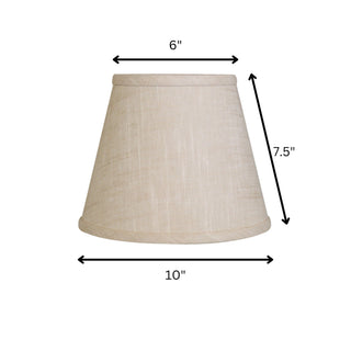 10" Empire Linen Lampshade