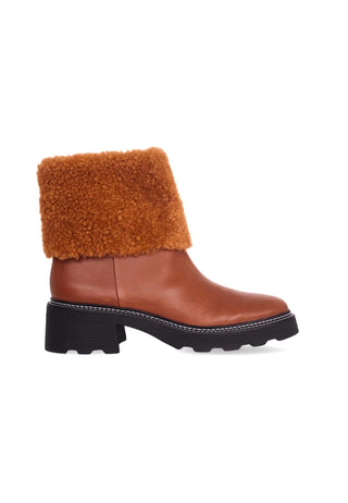 Leather Ankle + Plush Fur Bootie