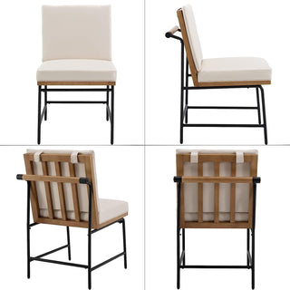 Mid Century Leather Dining Chairs Set Of 2