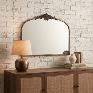 Hedley French Baroque Arched Wall Mirror