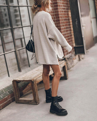 Aveline Twist-Knit Sweater Dress