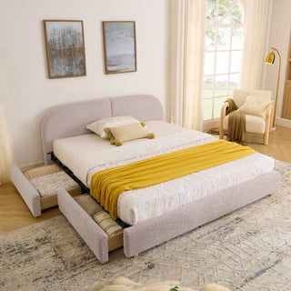 Qualicum Curved Headboard Storage Bed