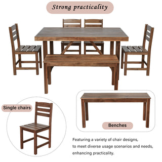 Acacia Wood Outdoor Table and Chair Set