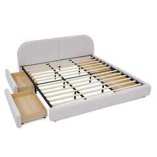 Qualicum Curved Headboard Storage Bed