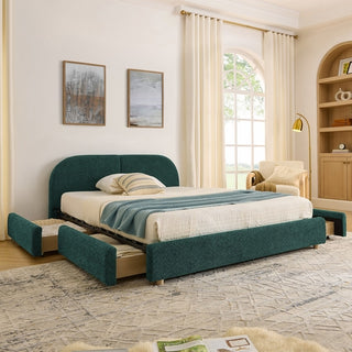 Qualicum Curved Headboard Storage Bed