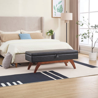 Teddy Wool Fabric Storage Footstool