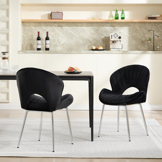 Modern Hollow-Back Upholstered Chair