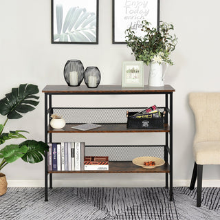 Valemount Industrial Three-Tier Bookshelf