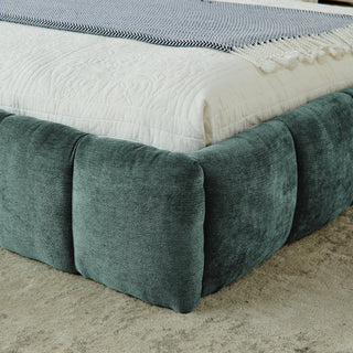 Crescent Valley Chenille Upholstered Platform Bed