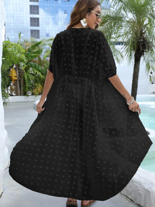 Ellie Swiss Dot Sheer Beach Maxi Dress