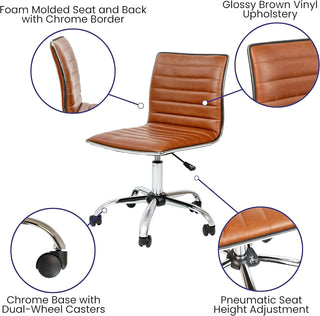 Vinyl Chrome Office Chair