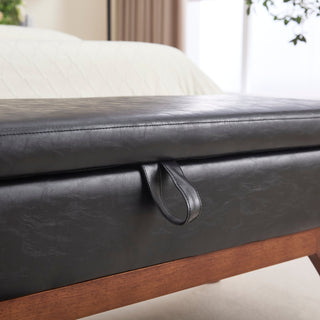 Teddy Wool Fabric Storage Footstool