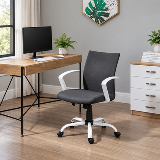 Vinsetto Linen Swivel Office Chair