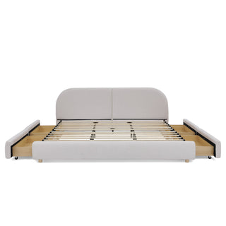 Qualicum Curved Headboard Storage Bed