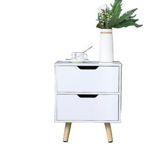 Wooden 2-Drawer Night Stand