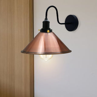 Vintage Industrial Cone Shade Wall Sconce