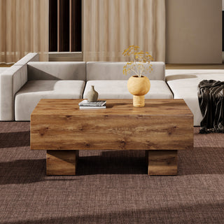 Wooden Block Coffee Table