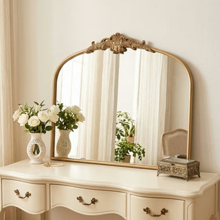 Hedley French Baroque Arched Wall Mirror