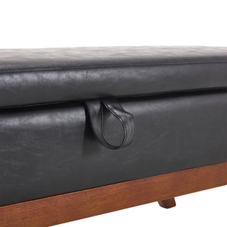 Teddy Wool Fabric Storage Footstool