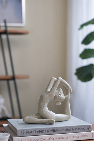 King Pigeon Pose Resin and Stone Figurine