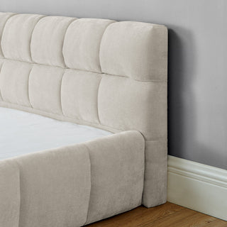Crescent Valley Chenille Upholstered Platform Bed