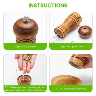 Hand-Crank Pepper Mill