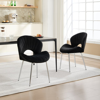 Modern Hollow-Back Upholstered Chair