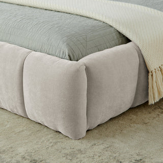 Crescent Valley Chenille Upholstered Platform Bed