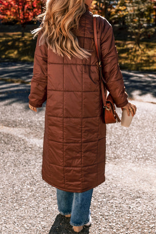 Solid Quilted Puffer Coat