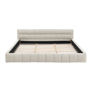 Crescent Valley Chenille Upholstered Platform Bed