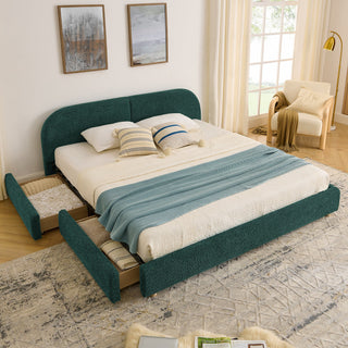 Qualicum Curved Headboard Storage Bed