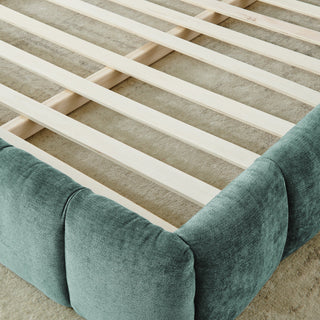 Crescent Valley Chenille Upholstered Platform Bed
