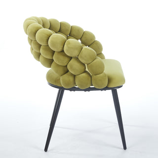 Modern Fabric Bubble Chairs (Set of 2)