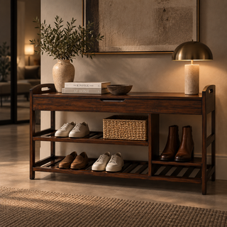 Bali Bamboo Shoe Storage Bench
