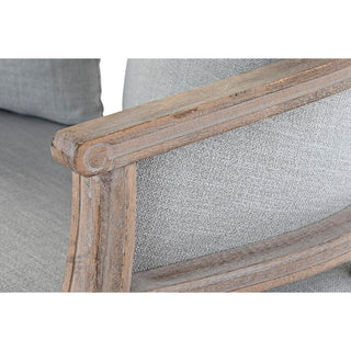 Wood & Linen Sofa