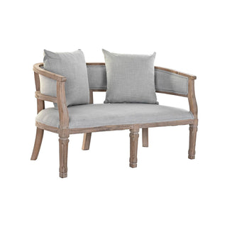 Wood & Linen Sofa