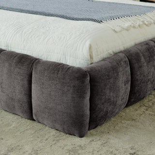 Crescent Valley Chenille Upholstered Platform Bed