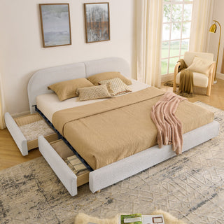 Qualicum Curved Headboard Storage Bed